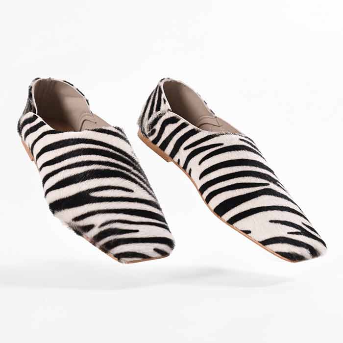 Case Shoes - Animal Hair - Zebra