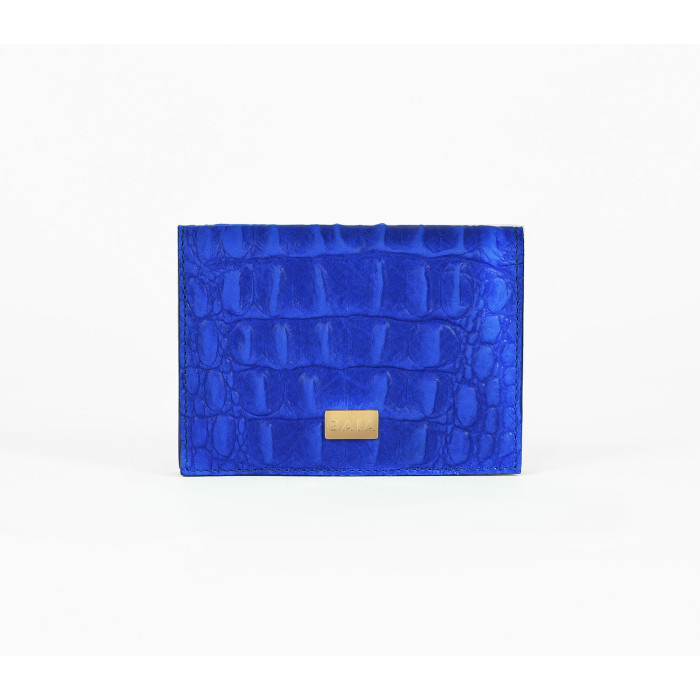 Cardholder Crocodile - Blue