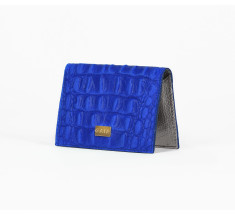 Cardholder Crocodile - Blue