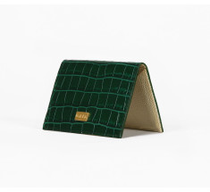 Cardholder Crocodile - Dark Green