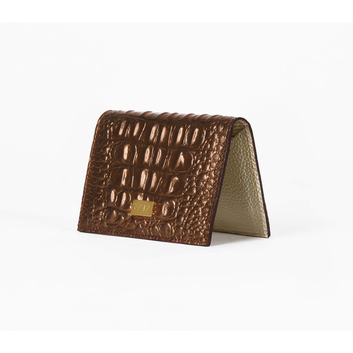 Cardholder Crocodile - Bronze