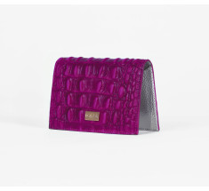 Cardholder Crocodile - Fuschia