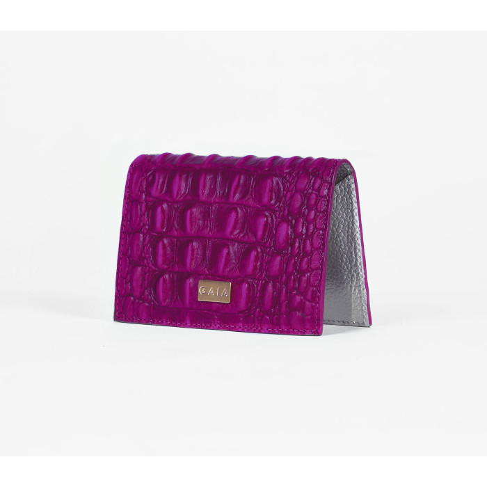 Cardholder Crocodile - Fuschia