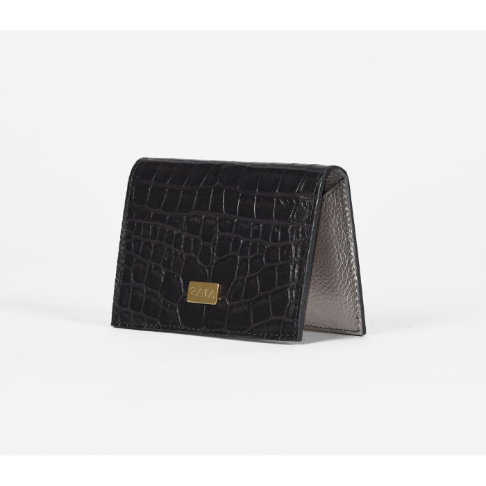 Cardholder Crocodile - Dark Gray