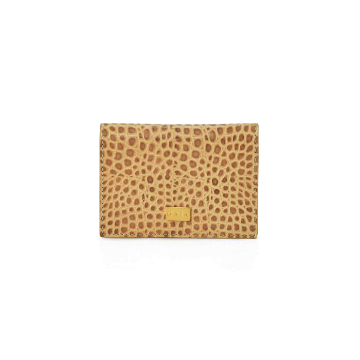 Cardholder Crocodile - Beige