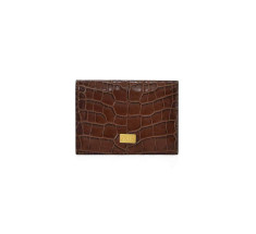 Cardholder Crocodile - Brown