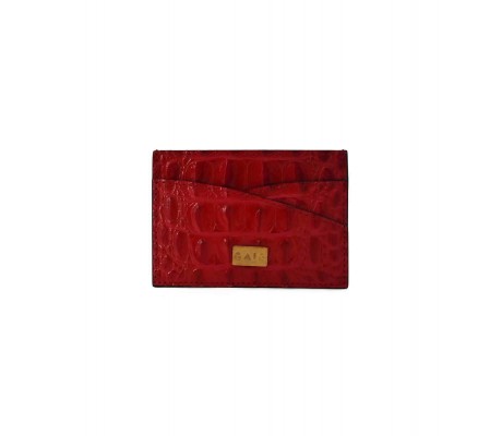 Cardholder Double Curve - Red