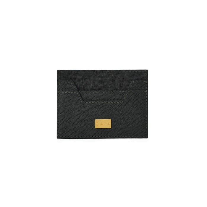 Cardholder Hex Cut Textured - Dark Grey