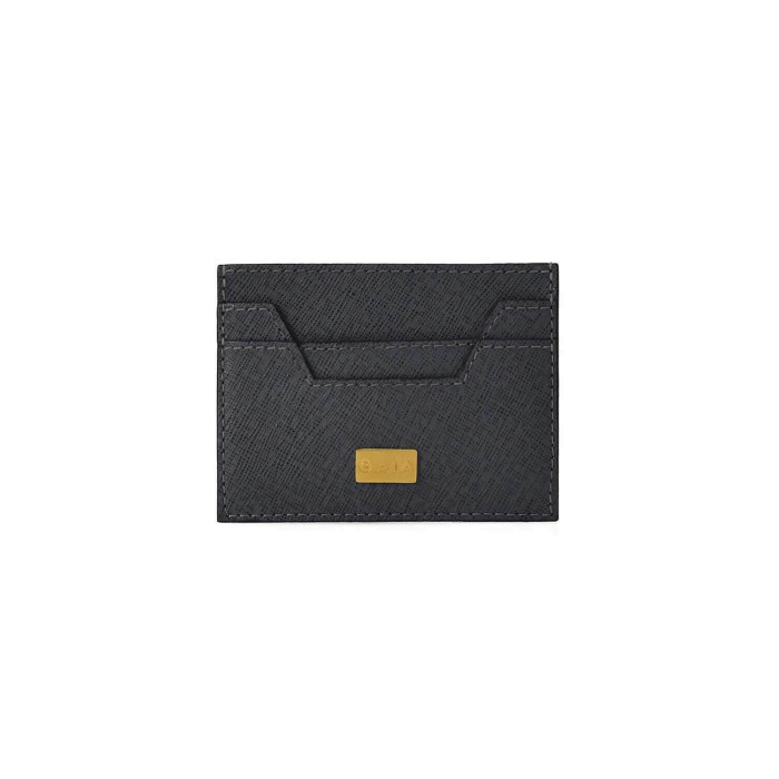 Cardholder Hex Cut Textured - Grey