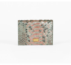 Cardholder Python - Multi Metallic Green