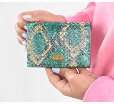 Cardholder Python - Multi Light Green
