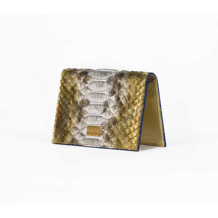 Cardholder Python - Multi Gold and White