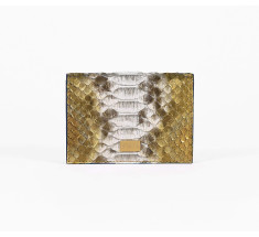 Cardholder Python - Multi Gold and White