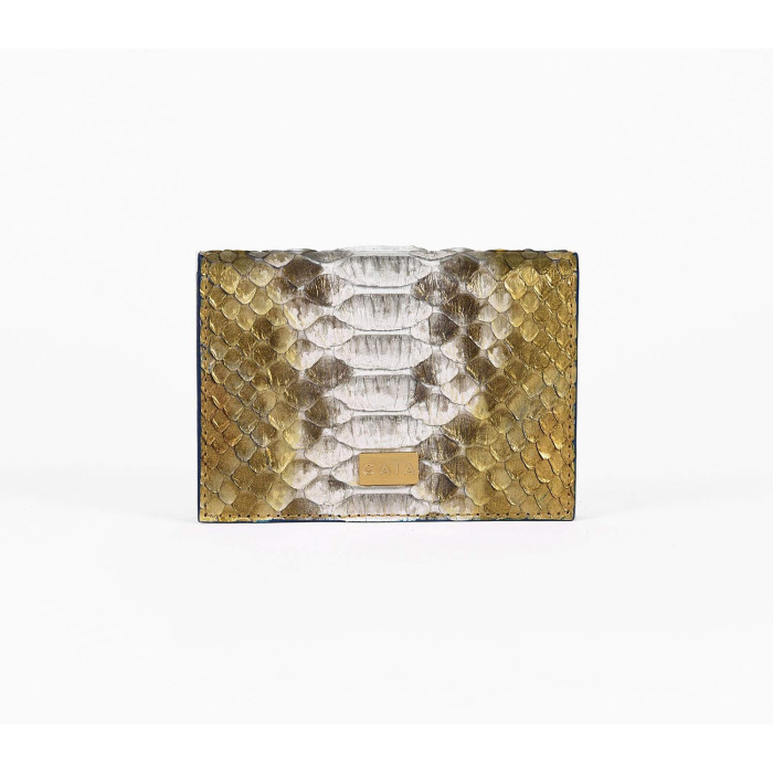 Cardholder Python - Multi Gold and White