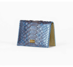 Cardholder Python - Mono Metallic Blue