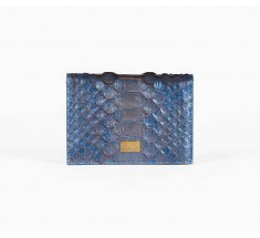 Cardholder Python - Mono Metallic Blue