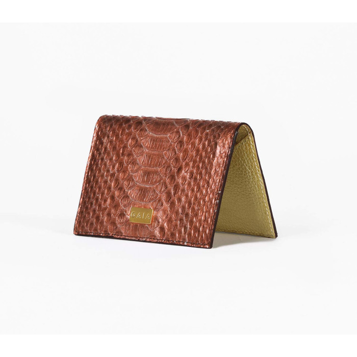 Cardholder Python - Mono Salmon