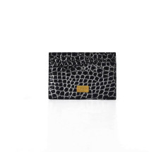 Cardholder Single Curve - Black Ancien