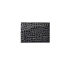 Cardholder Single Curve - Black Ancien