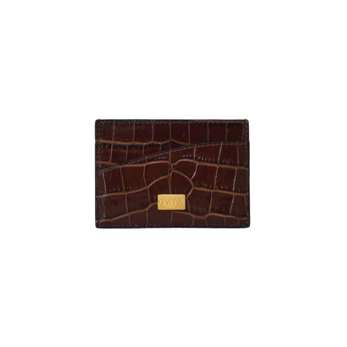 Cardholder Single Curve - Brown