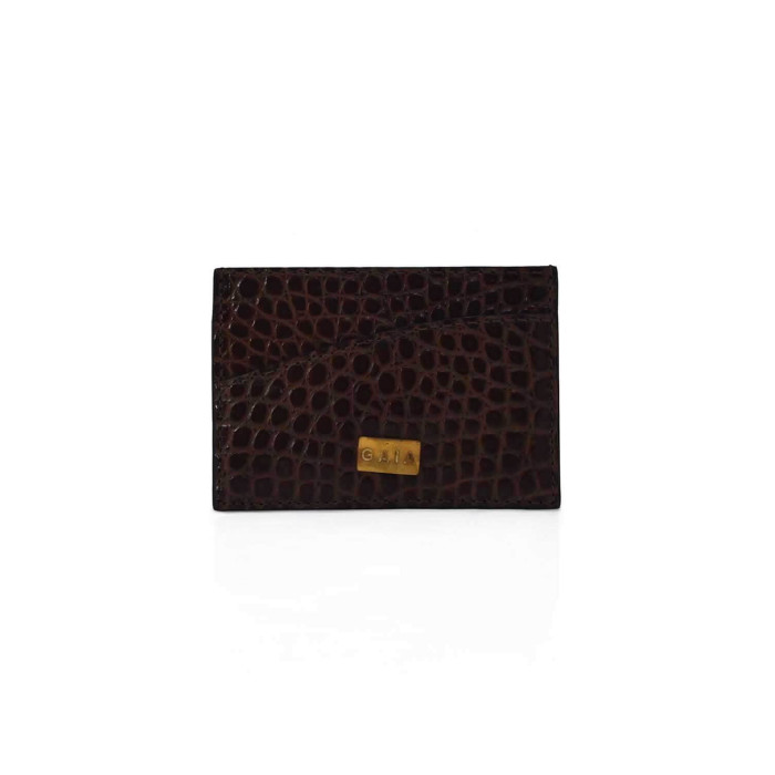 Cardholder Single Curve - Nutella Brown