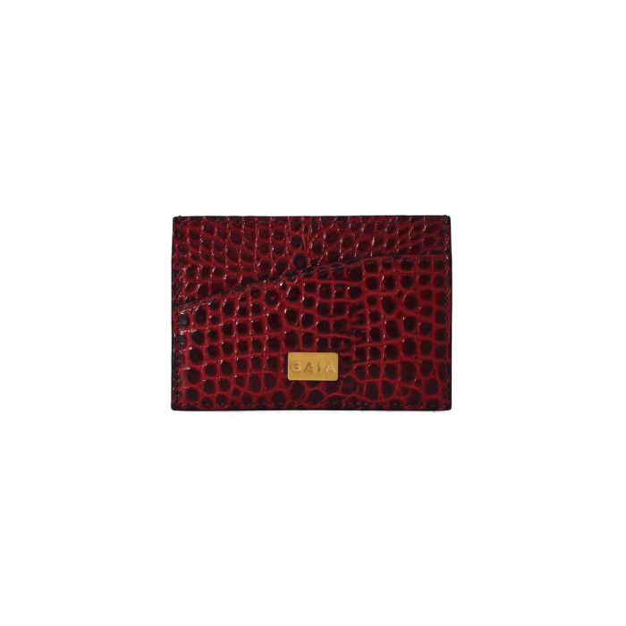 Cardholder Single Curve - Burgundy