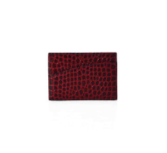 Cardholder Single Curve - Burgundy
