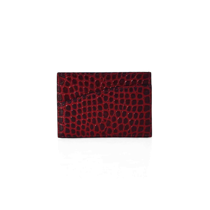 Cardholder Single Curve - Burgundy
