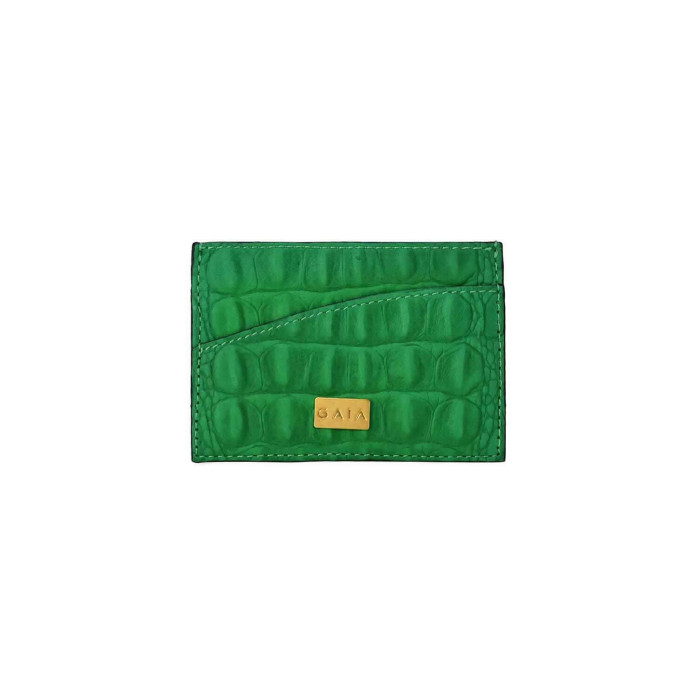 Cardholder Single Curve - Green
