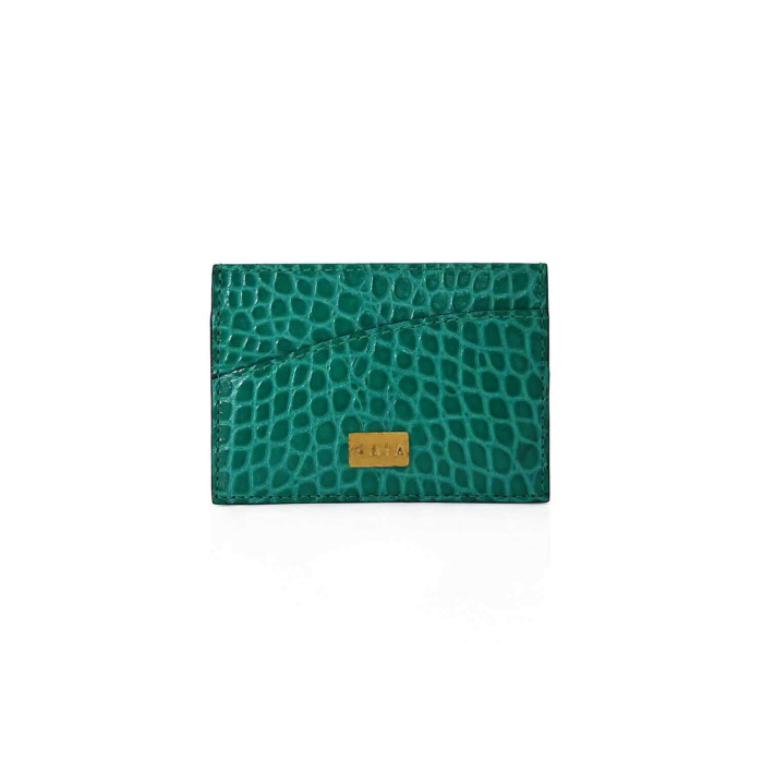 Cardholder Single Curve - Jade
