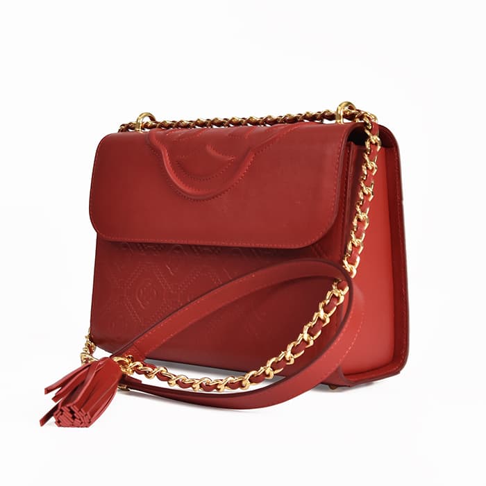 Emblem Cross Medium Bags - Scarlet