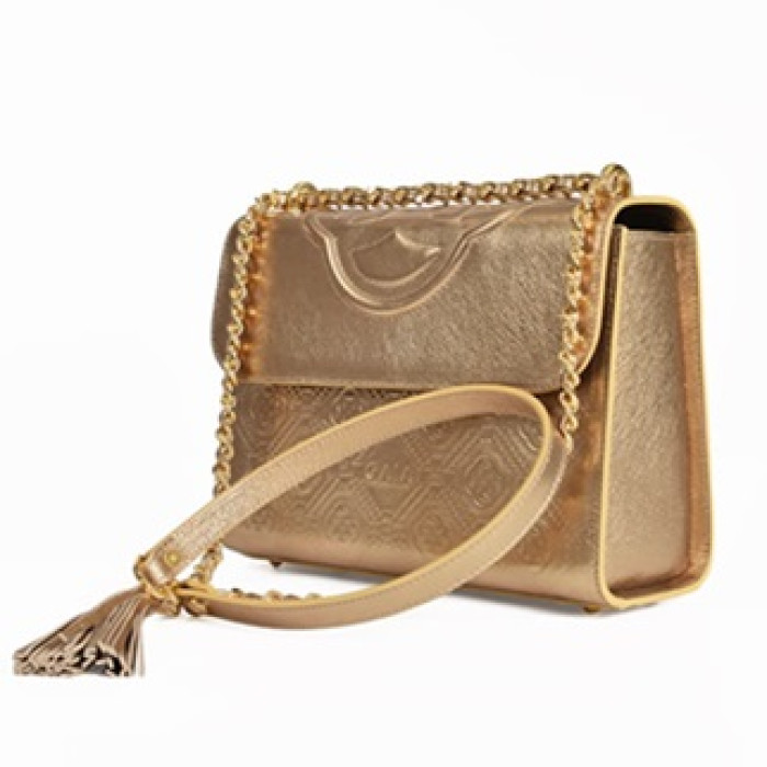 Emblem Cross Medium Bags - Gold