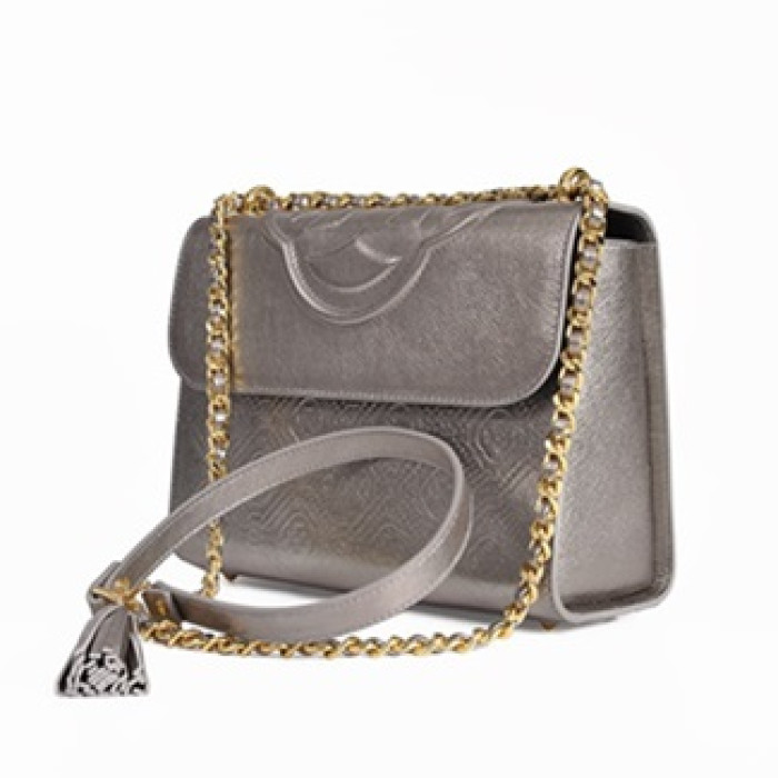 Emblem Cross Medium Bags - Titanium