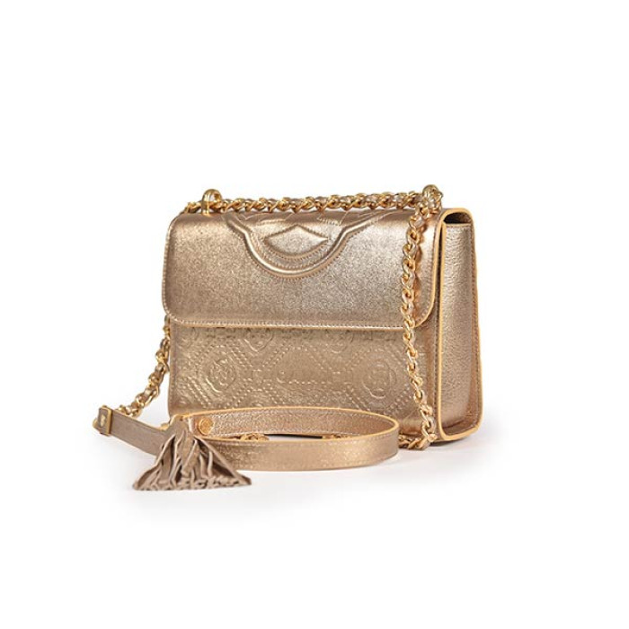 Emblem Cross Bags - Gold