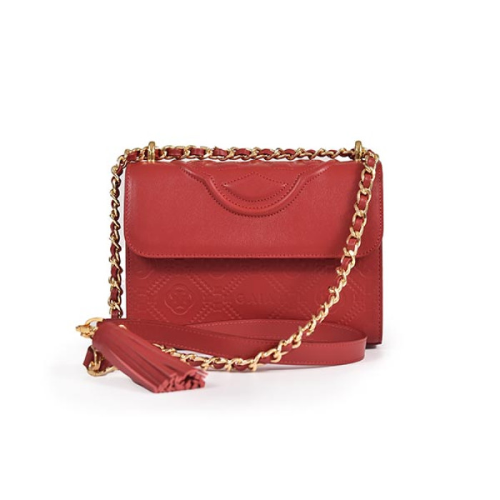 Emblem Cross Bags - Scarlet