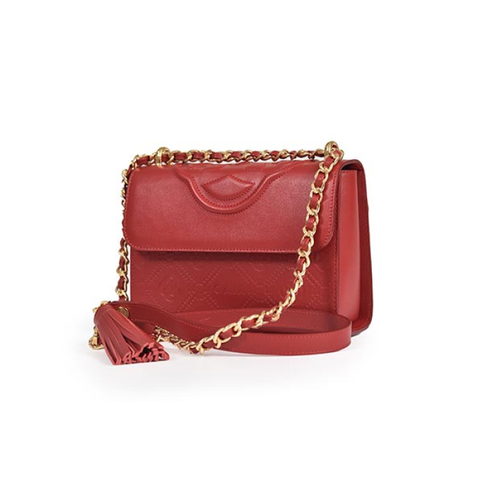 Emblem Cross Bags - Scarlet