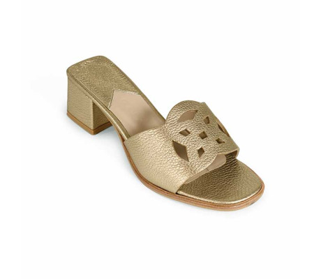 Emblem Heels Mastrotto Matte - Oro