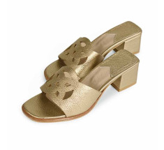 Emblem Heels Mastrotto Matte - Oro