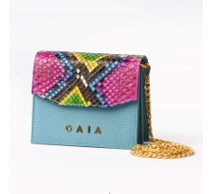 Flap Bags - Blue Pink Yellow