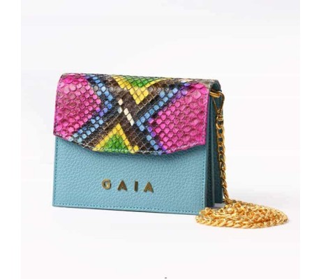 Flap Bags - Blue Pink Yellow
