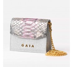 Flap Bags - Silver Grey Pink