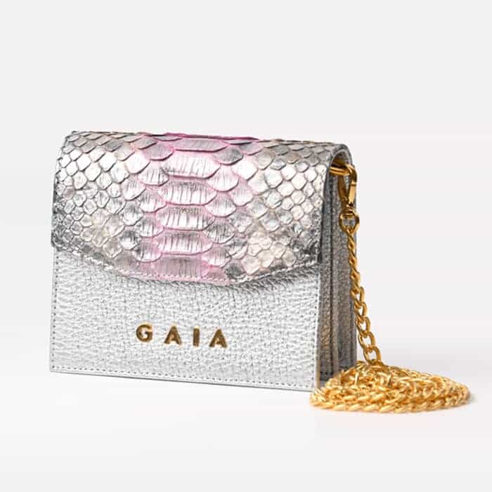 Flap Bags - Silver Grey Pink