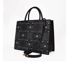 Geometric Medium Bags - Black