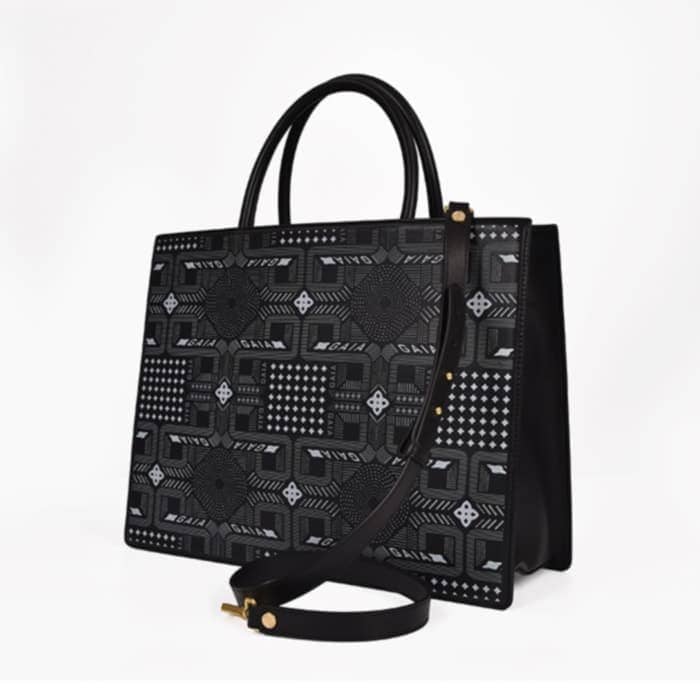 Geometric Medium Bags - Black