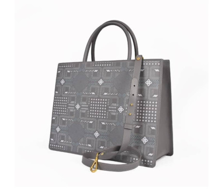 Geometric Medium Bags - Graphite