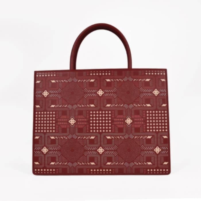 Geometric Medium Bags - Phonebox Red