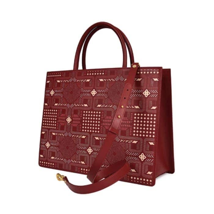 Geometric Medium Bags - Phonebox Red