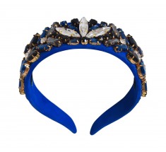 Headbands Crystal Shiny Blue Gitane