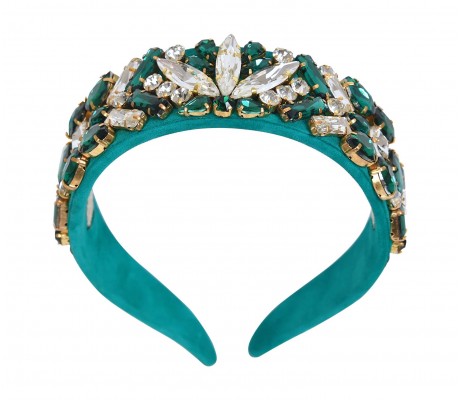 Headbands Crystal Green Jade