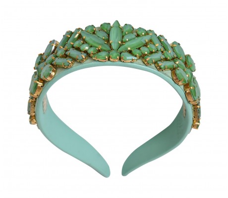 Headbands Crystal Green